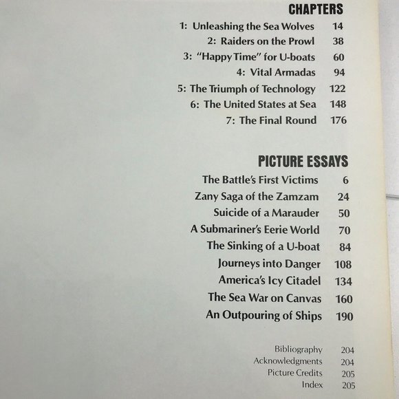 Life Time Books World War 2 The Battle of the Atlantic Vintage 190 Pages History - Picture 5 of 5